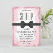 Your service as a groomsman 招待状 (スタンド正面)