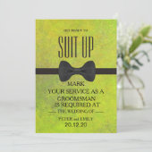 Your service as a groomsman 招待状 (スタンド正面)