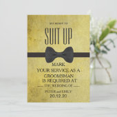 Your service as a groomsman 招待状 (スタンド正面)
