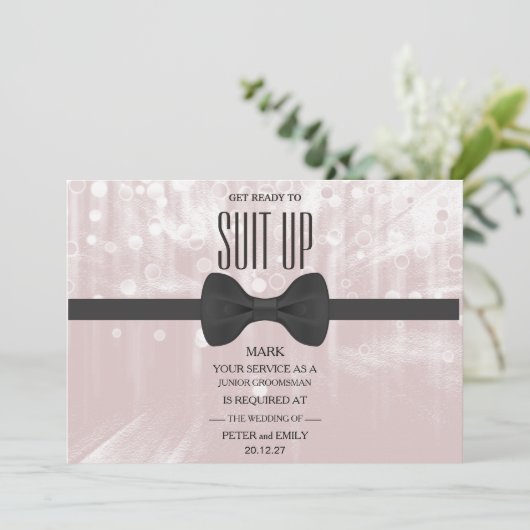 Your service as a groomsman 招待状 (スタンド正面)