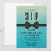 Your service as a groomsman 招待状 (正面/裏面)