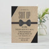 Your service as a groomsman 招待状 (スタンド正面)