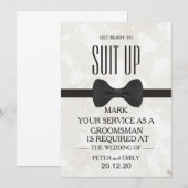 Your service as a groomsman 招待状 (正面/裏面)