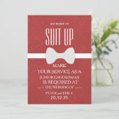 Your service as a groomsman 招待状 (スタンド正面)
