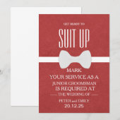 Your service as a groomsman 招待状 (正面/裏面)