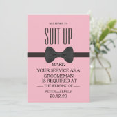 Your service as a groomsman 招待状 (スタンド正面)