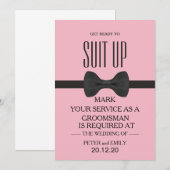 Your service as a groomsman 招待状 (正面/裏面)