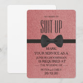 Your service as a groomsman 招待状 (正面/裏面)