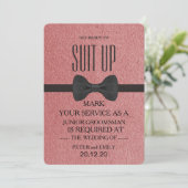 Your service as a groomsman 招待状 (スタンド正面)