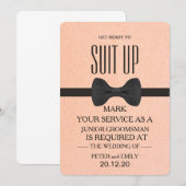 Your service as a groomsman 招待状 (正面/裏面)
