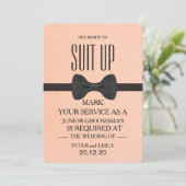 Your service as a groomsman 招待状 (スタンド正面)