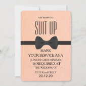 Your service as a groomsman 招待状 (正面)