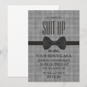 Your service as a groomsman 招待状 (正面/裏面)