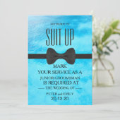 Your service as a groomsman 招待状 (スタンド正面)