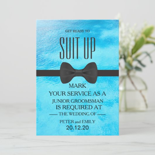 Your service as a groomsman 招待状 (スタンド正面)