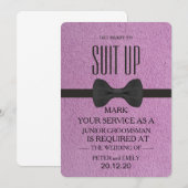 Your service as a groomsman 招待状 (正面/裏面)