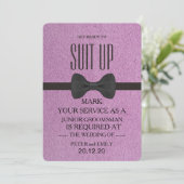 Your service as a groomsman 招待状 (スタンド正面)