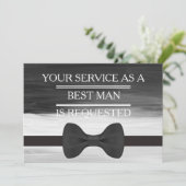 Your Service as a Groomsman Best Man Request Invit 招待状 (スタンド正面)