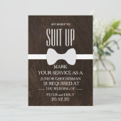 Your Service as a Groomsman Invitation 招待状 (スタンド正面)