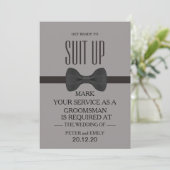 Your Service as a Groomsman Invitation 招待状 (スタンド正面)