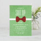 Your service as a groomsman proposal 招待状 (スタンド正面)