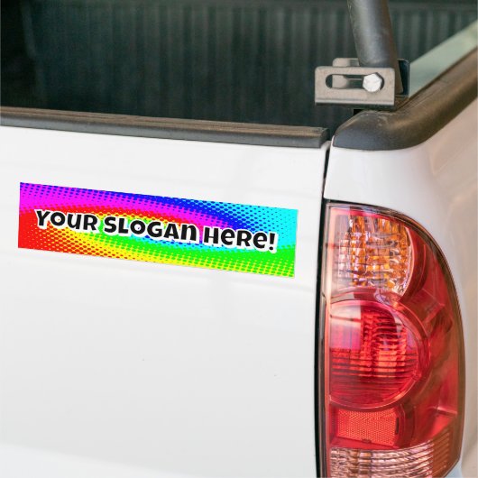 Your Slogan Here! バンパーステッカー (トラック上)