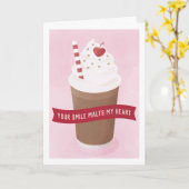 Your Smile Malts My Heart Valentine's Card カード (黄色い花)