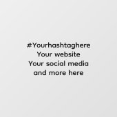 Your social media promotional ウィンドウサイン (シート)