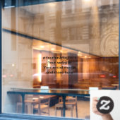 Your social media promotional ウィンドウサイン (カフェ窓)