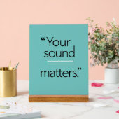 Your Sound Matters オプション2 アクリルサイン (ウェディング)