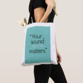 Your Sound Matters オプション2 トートバッグ (クローズアップ)