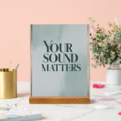 Your Sound Matters オプション3 アクリルサイン (ウェディング)
