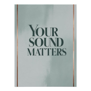 Your Sound Matters オプション3 ポスター
