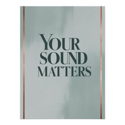 Your Sound Matters オプション3 ポスター (正面)