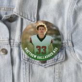 Your Sports Photo | Personalized Team Photo Button 缶バッジ (インサイチュ)