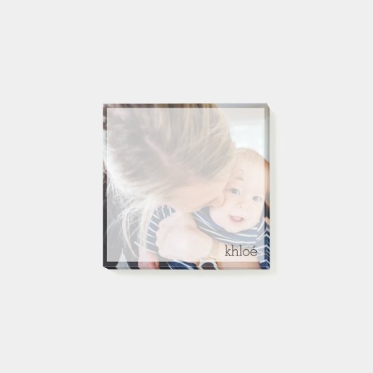 Your Squareフォトデザインと名前をカスタムする ポストイット (正面)