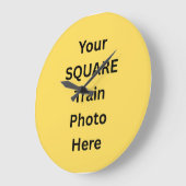 Your Square Trainの写真 ラージ壁時計 (傾斜)