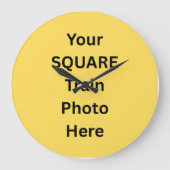 Your Square Trainの写真 ラージ壁時計 (正面)