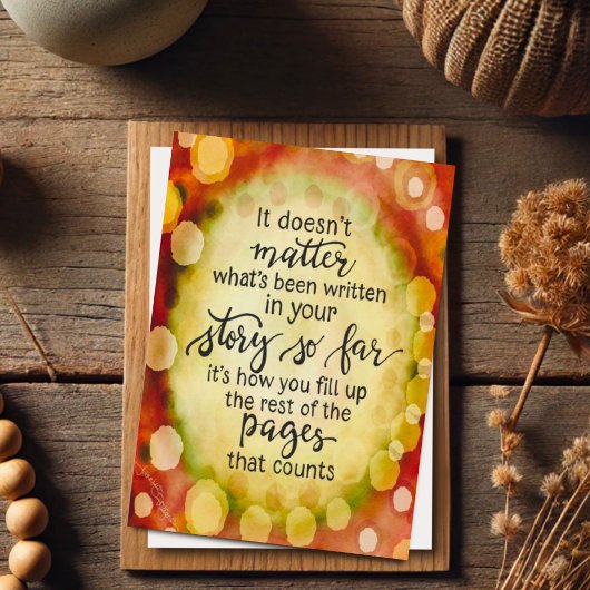 Your Story引用文かわいらし抽象芸術 カード