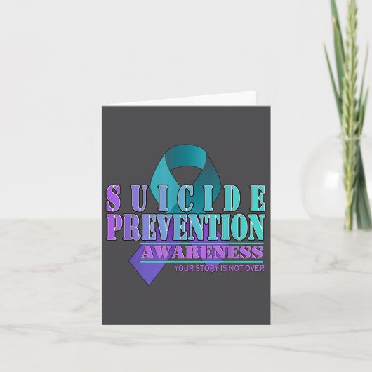 Your Story Is Not Over Stay Suicide Prevention Awa カード (正面)