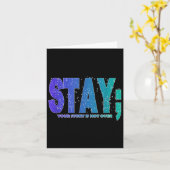 Your Story Is Not Over Stay Suicide Prevention Awa カード (黄色い花)