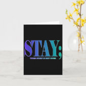 Your Story Is Not Over Stay Suicide Prevention Awa カード (黄色い花)