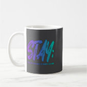 Your Story Is Not Over Stay Suicide Prevention Awa コーヒーマグカップ (左)