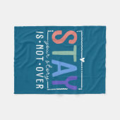 Your Story Is Not Over Stay Suicide Prevention Awa フリースブランケット (正面(横))