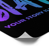 Your Story Is Not Over Stay Suicide Prevention Awa ポスター (角)