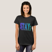 Your Story Is Not Over Stay Suicide Prevention Awa Tシャツ (正面フル)