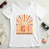 Your Sunshine Sunburst; Retro Leopard Summer  Tシャツ