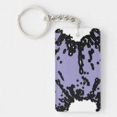 Your Taste, Your Power – Abstract Lilac & Black  キーホルダー (正面)