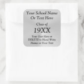 YOUR TEXTとパーソナライズされたクラス懇親会のシール スクエアシール (バッグ)