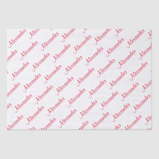 Your Text:少年の名前Red Birthday Partyテーマ 薄葉紙 (正面)